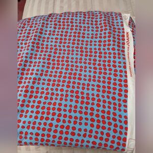 Jersey Knit Stretch Red Blue Polka Dot Fabric By Jo-Ann NEW
